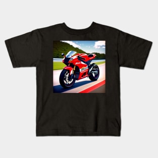 MotoGP Racing Motorcycle Poster Kids T-Shirt